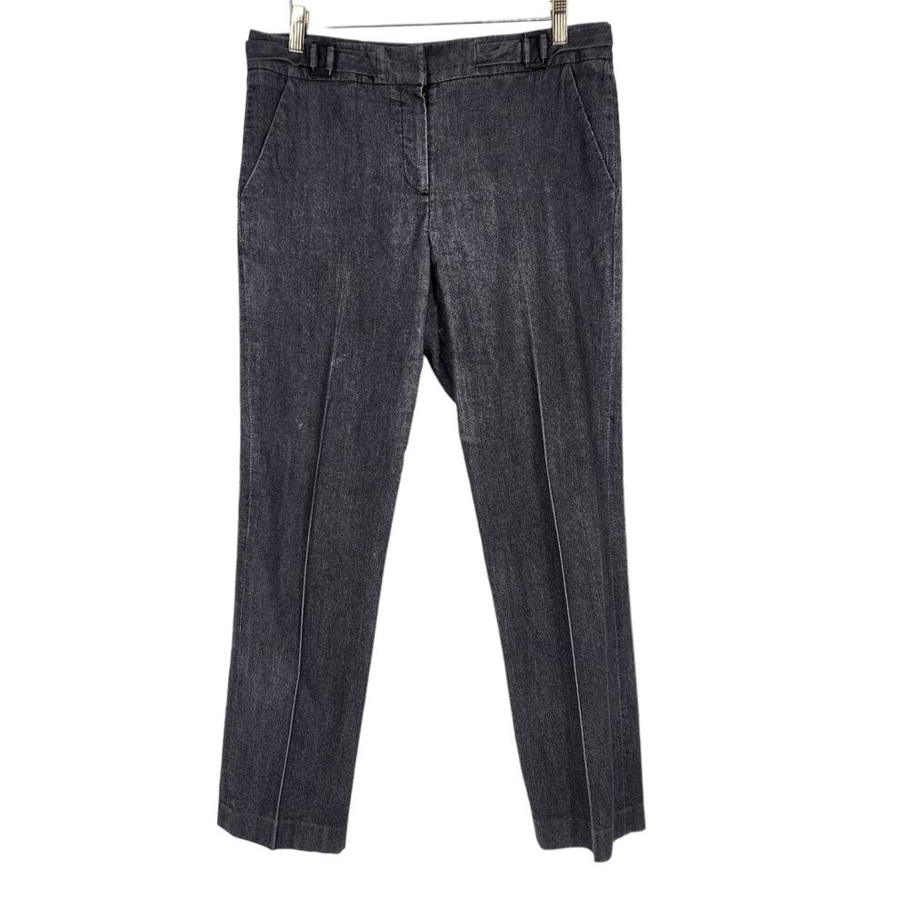 SALE Sandro Sportswear High Waist Capri Trouser Pants Black Womens size 10